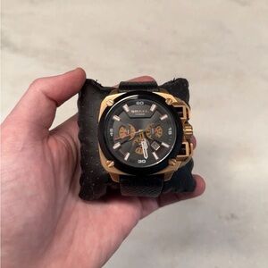 Diesel Men's Watch DZ7346 BAMF in Black and Rose Gold